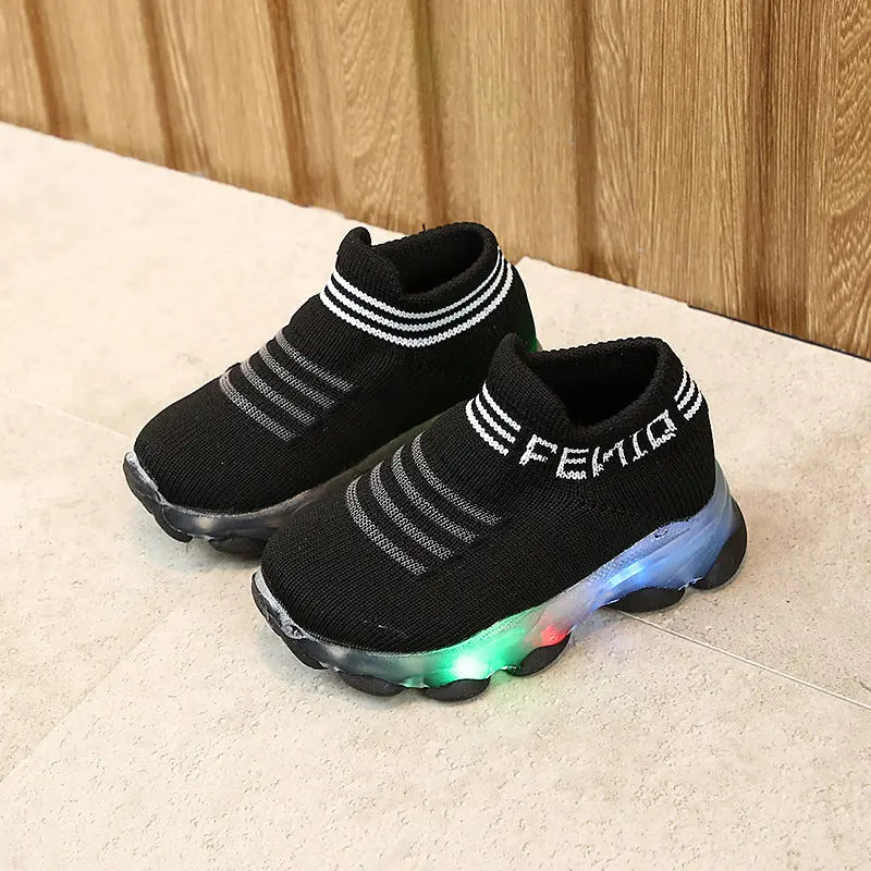 Kinder Slip-On Sneaker mit Sohlenbeleuchtung