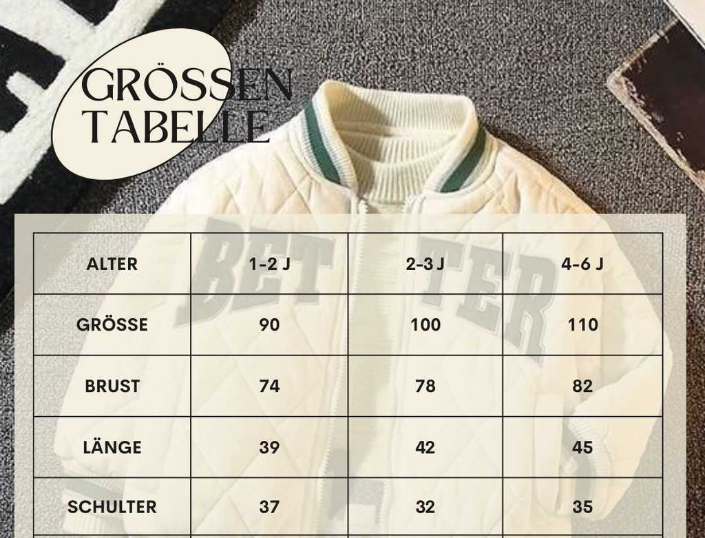Kinder Bomber Jacke