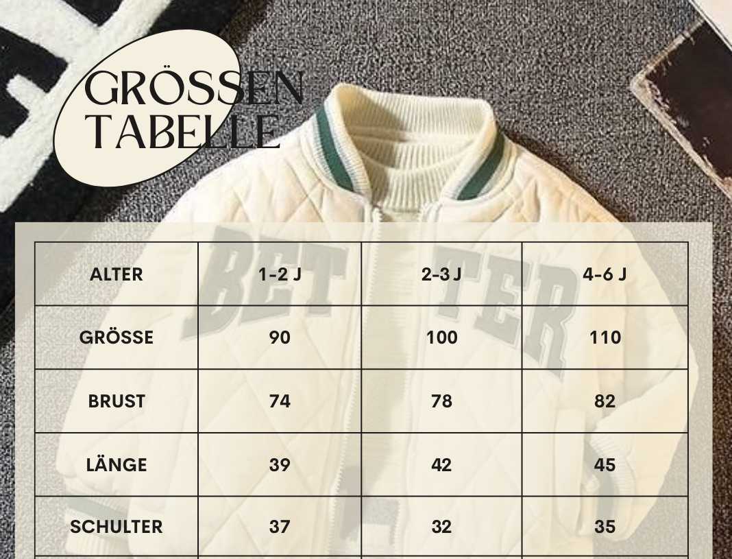 Kinder Bomber Jacke