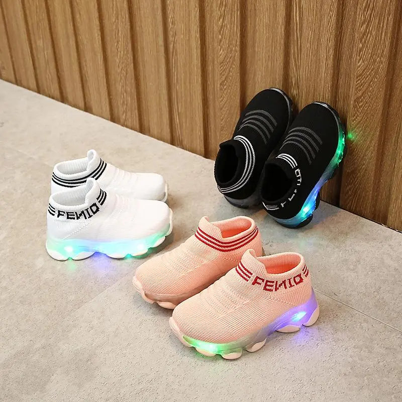 Kinder Slip-On Sneaker mit Sohlenbeleuchtung